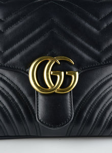 Gucci Borsa Marmont in pelle nera