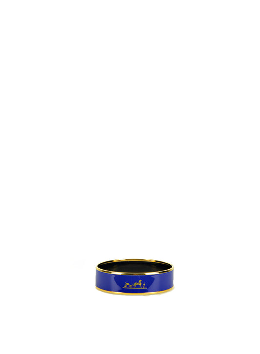 Hermès gold and blue bracelet