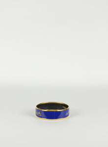 Hermès gold and blue bracelet