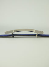 Carica l&#39;immagine nel visualizzatore di Gallery, Hermès cintura H in pelle reversibile blu e nera
