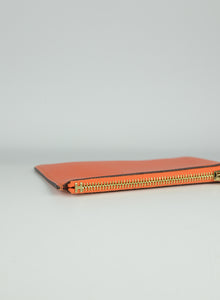 Hermès Orange Roulis slim leather wallet