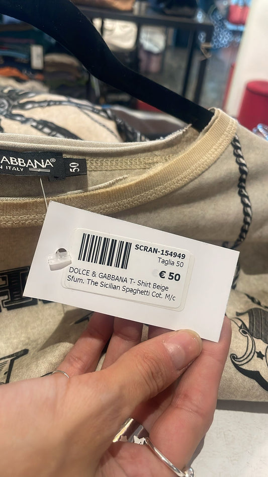 Dolce & Gabbana T-shirt Beige - Tg. 50