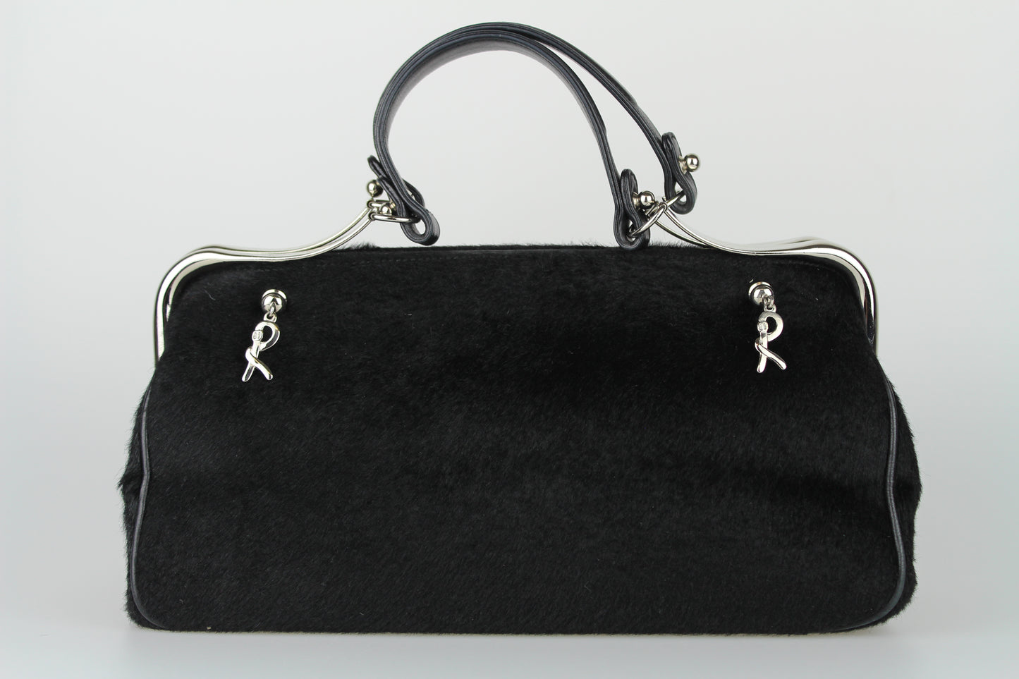 Roberta di Camerino Doctor bag in black pony skin