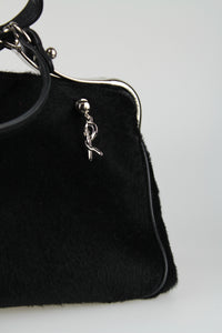 Roberta di Camerino Doctor bag in black pony skin
