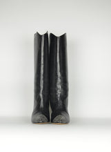 Carica l&#39;immagine nel visualizzatore di Gallery, Isabel Marant Stivali in pelle nera con borchie - N. 37

