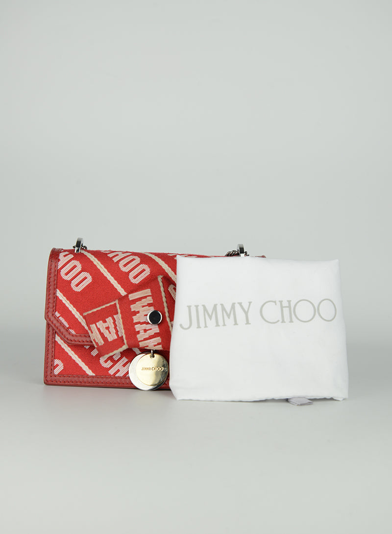 Jimmy Choo Borsa a tracolla in tessuto rosso