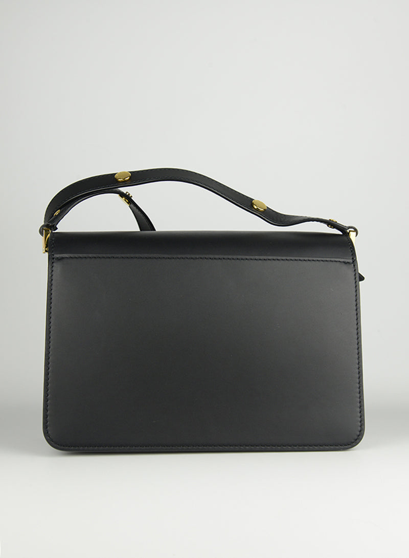 MARNI Trunk bag in matte black leather