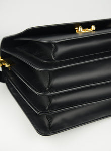 MARNI Trunk bag in matte black leather