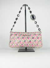 Load image into Gallery viewer, Miu Miu Borsa a spalla in tessuto lurex rosa
