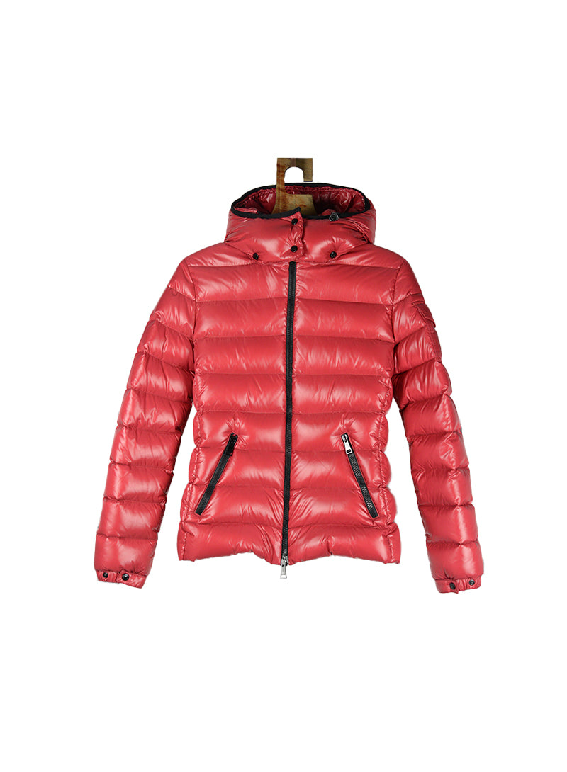 Moncler Red down jacket with hood - Size. 40