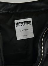 Load image into Gallery viewer, Moschino Couture top in pelle nera - Tg. 38
