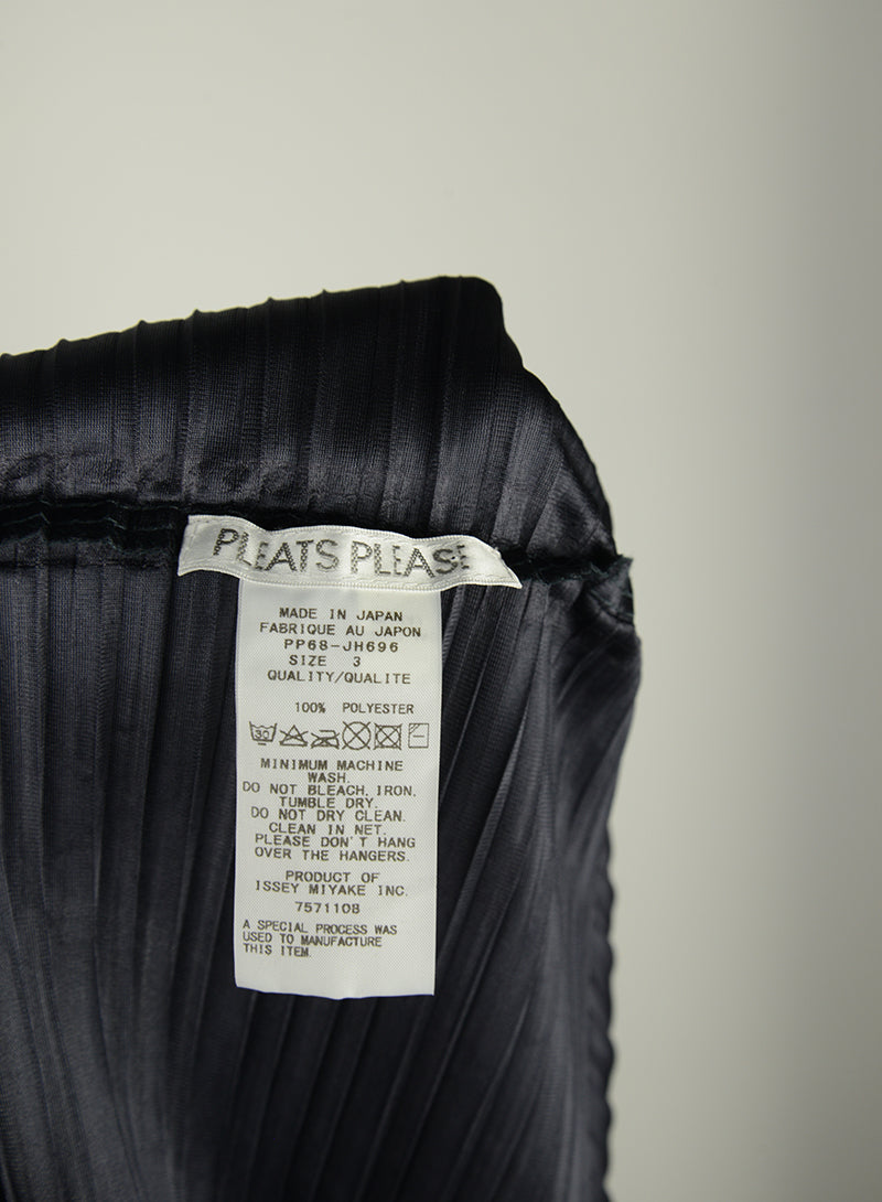 Issey Miyake Pleats Please Abito plissé nero - Tg. 46