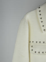 Load image into Gallery viewer, PAROSH Cream jacket with studs - Size. 42
