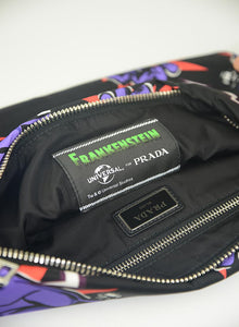 Prada Frankenstein collection nylon clutch bag