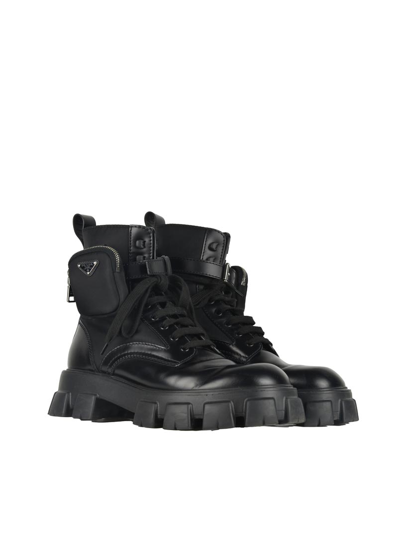 Prada Monolith men's black amphibians - N. 44