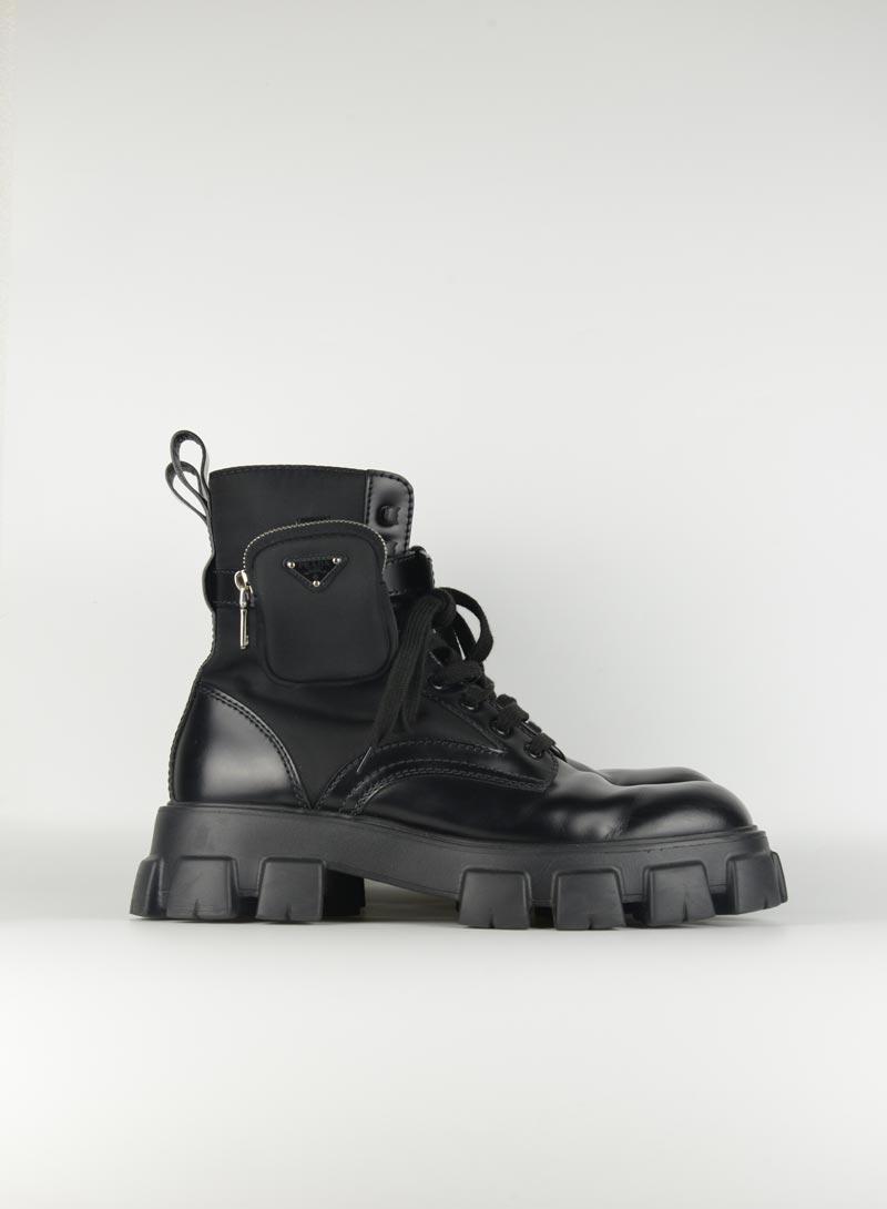 Prada Monolith men's black amphibians - N. 44