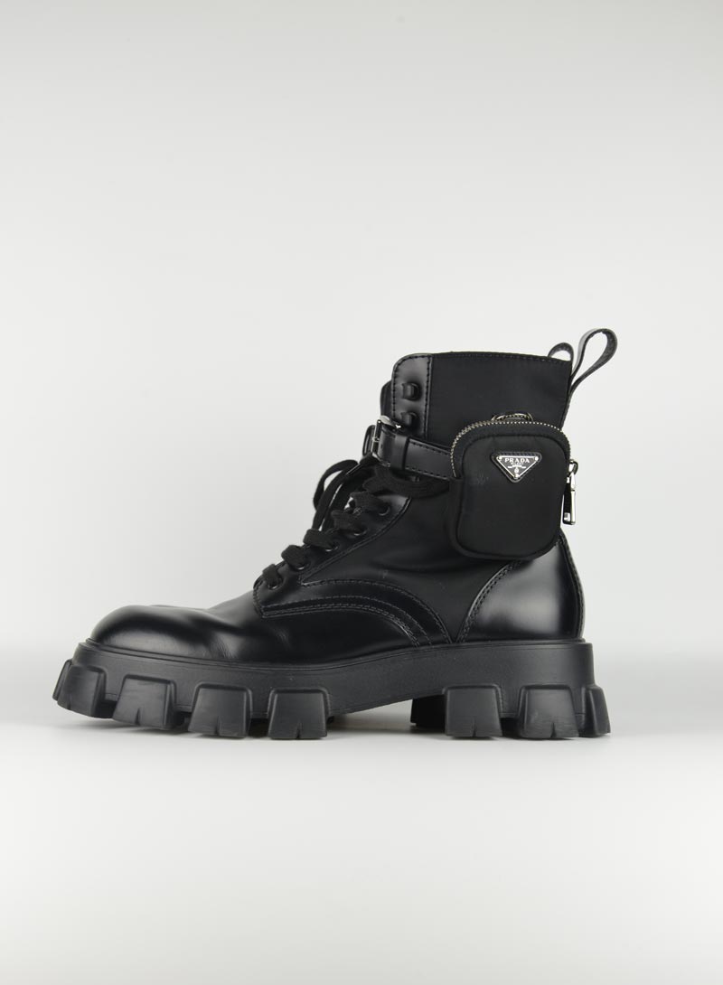 Prada Monolith men's black amphibians - N. 44