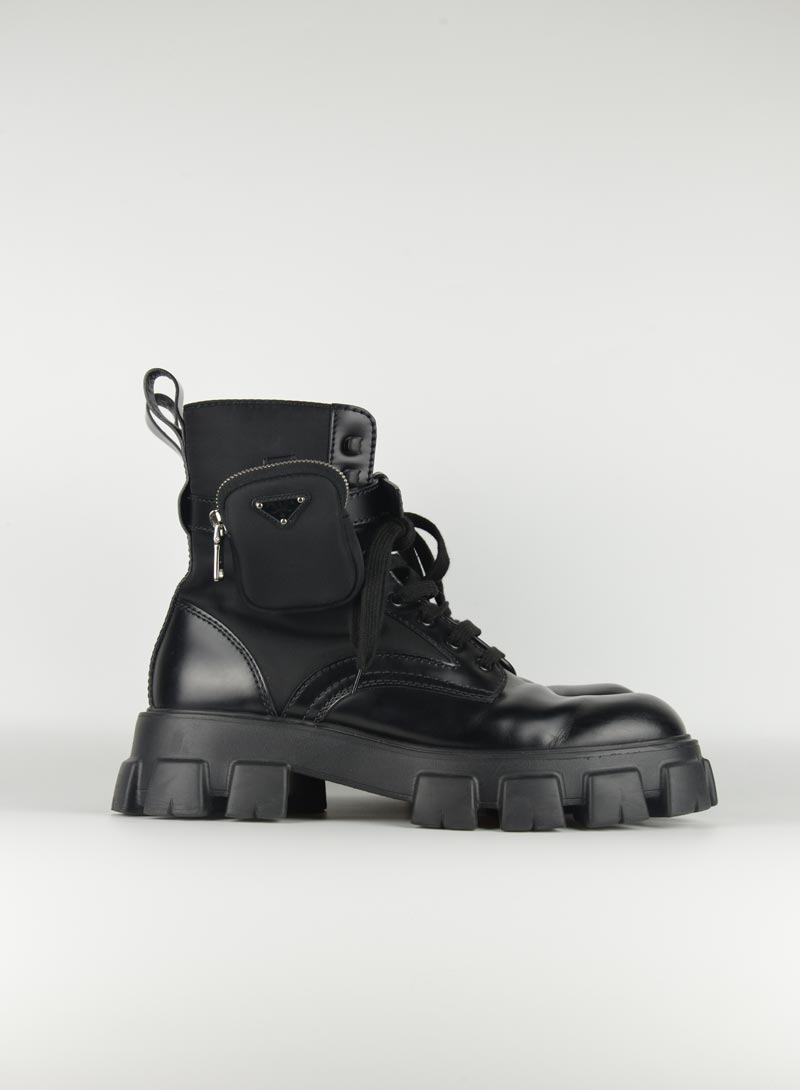 Prada Monolith men's black amphibians - N. 44