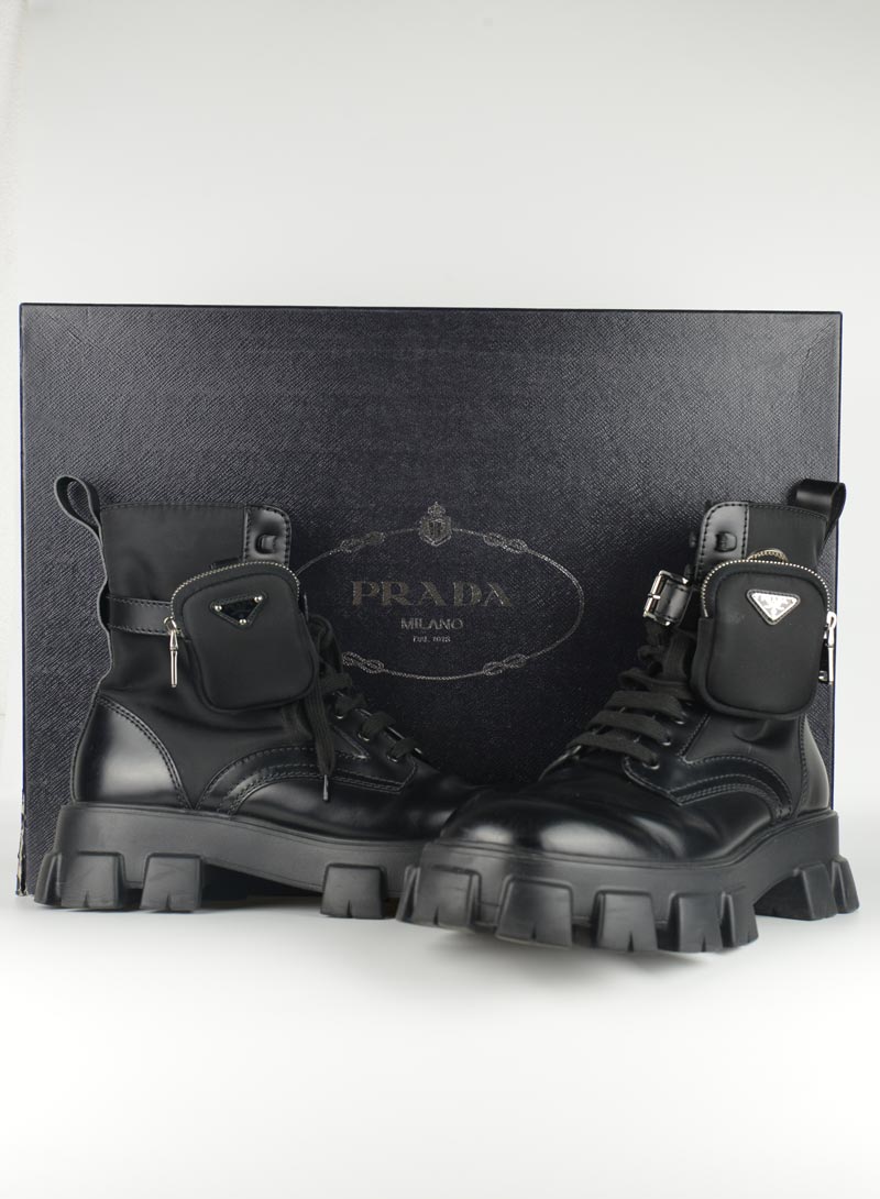 Prada Monolith men's black amphibians - N. 44