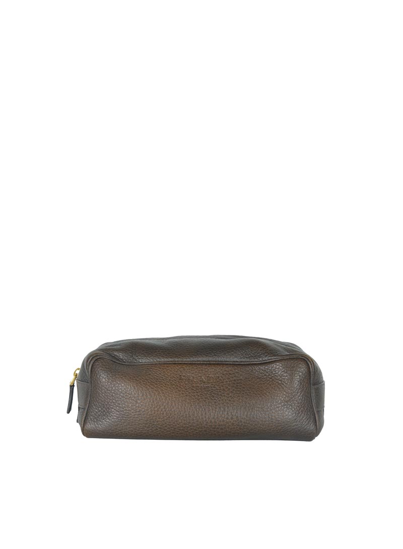 Prada Beauty Case in brown leather