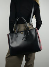 Load image into Gallery viewer, Prada Biblioteque bag in black leather
