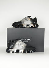 Load image into Gallery viewer, Prada Gradient black silver Chunky sneakers - N. 39
