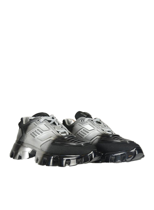 Prada Sneakers Chunky argento nere sfumate - N. 39