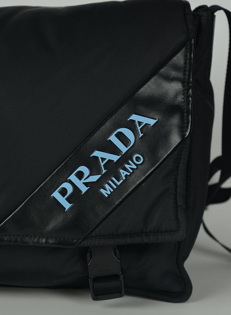 Prada Black nylon shoulder bag