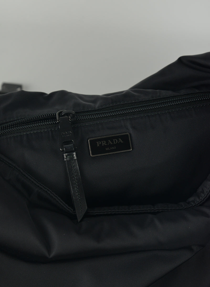 Prada Black nylon shoulder bag