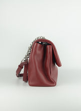 Load image into Gallery viewer, Saint Laurent Burgundy leather shoulder bag
