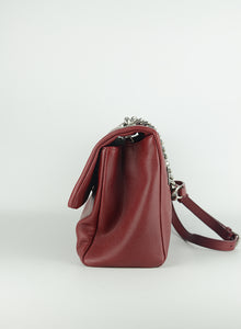 Saint Laurent Burgundy leather shoulder bag