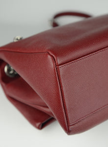 Saint Laurent Burgundy leather shoulder bag