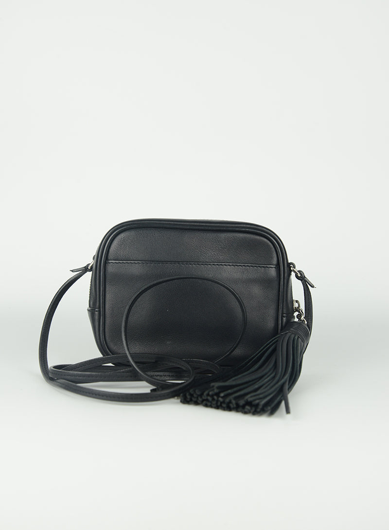 Saint Laurent Love Blogger Glitter black shoulder bag