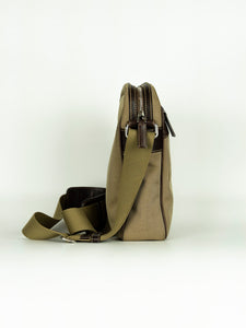 Prada Borsa a tracolla in tessuto beige