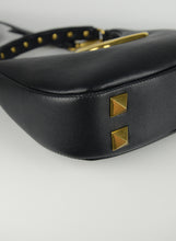 Load image into Gallery viewer, Valentino Hobo handbag in black leather

