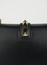 Carica l&#39;immagine nel visualizzatore di Gallery, Valentino Borsa Glam Lock in pelle nera
