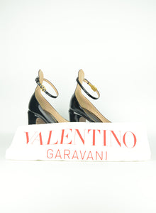 Valentino Black vernis platform pumps - N. 37