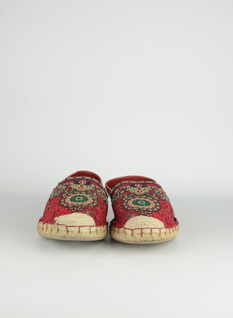 Valentino Espadrillas in tessuto rosse - N. 37