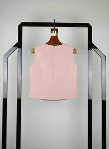 Valentino top smanicato rosa - Tg. 42