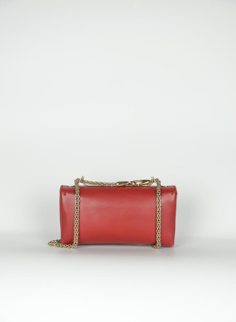 Valentino Va Va Voom bag in red leather with studs