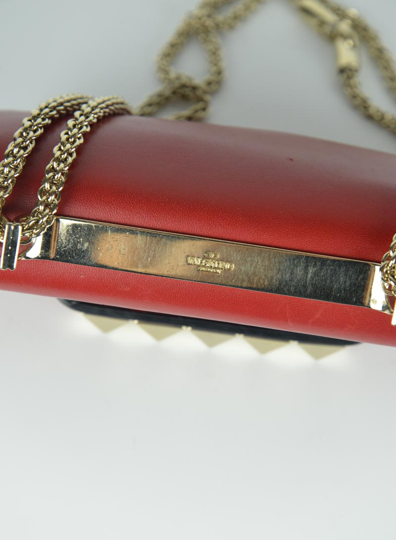 Valentino Va Va Voom bag in red leather with studs