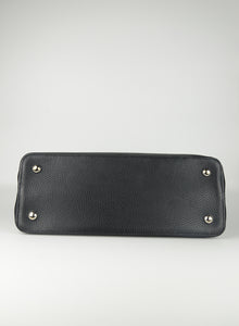 Louis Vuitton Capucine bag in black leather