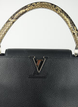 Load image into Gallery viewer, Louis Vuitton Capucine bag in black leather
