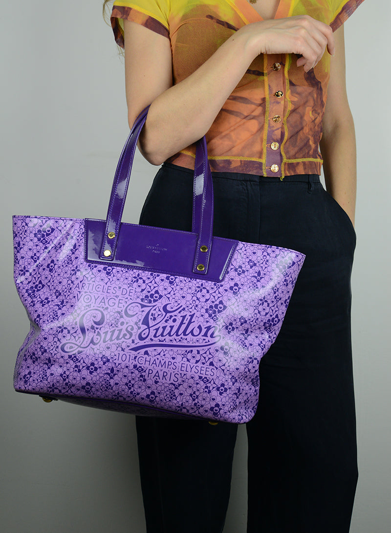 Louis Vuitton Shopper in vernice viola