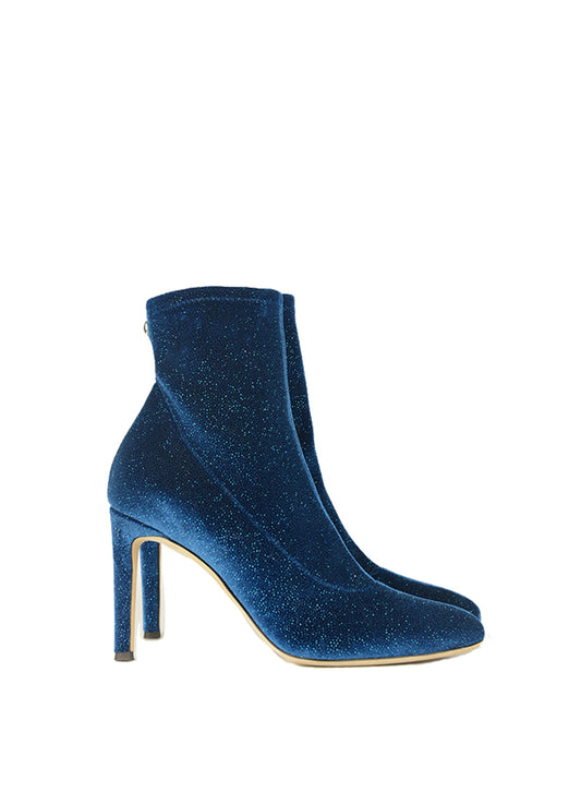 Zanotti Petrol blue lurex ankle boots - N. 36