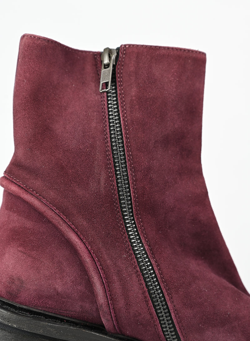 Ann Demeulemeester Stivaletti in suede bordeaux - N. 39