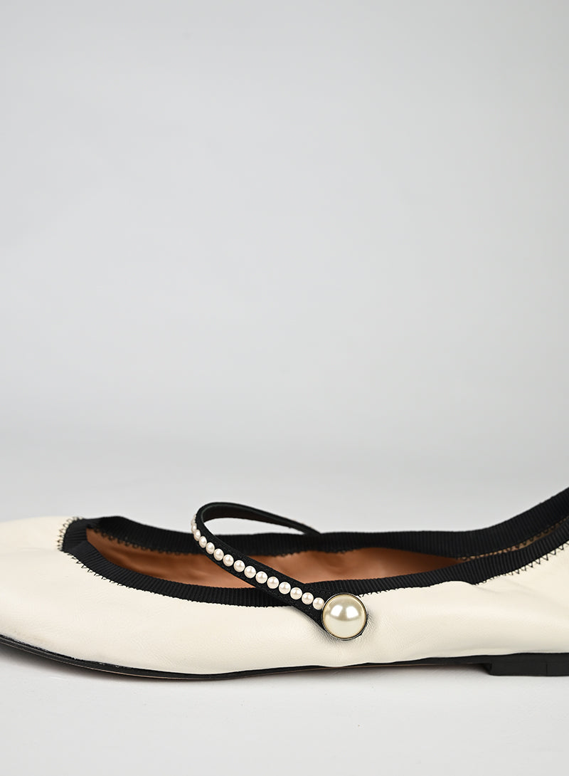 Aquazzura Ballerine Pelle Bianca - N. 40
