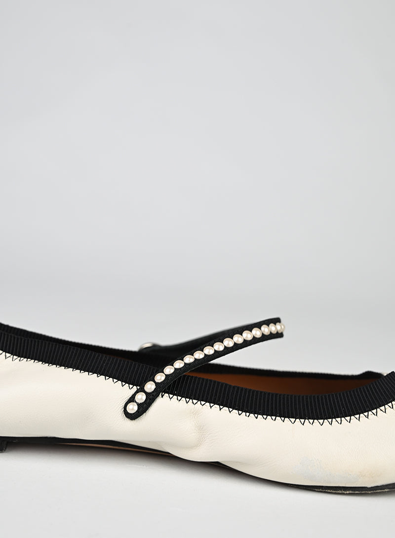 Aquazzura Ballerine Pelle Bianca - N. 40