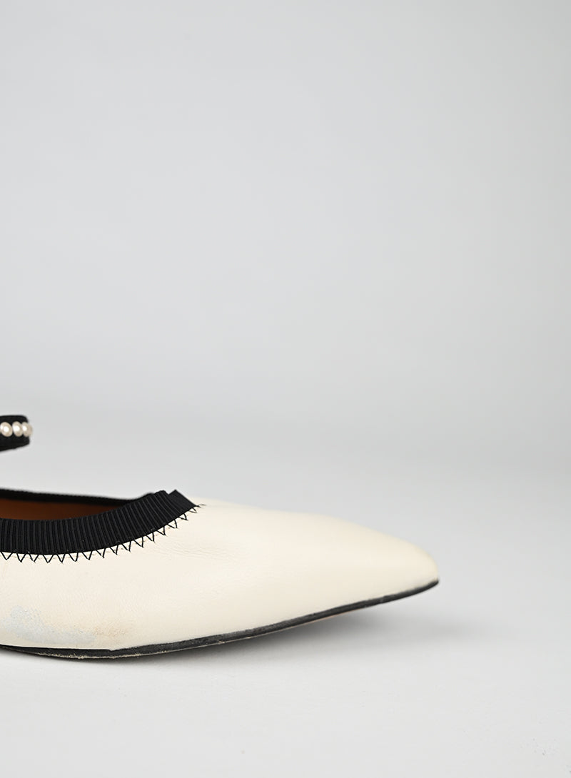 Aquazzura Ballerine Pelle Bianca - N. 40