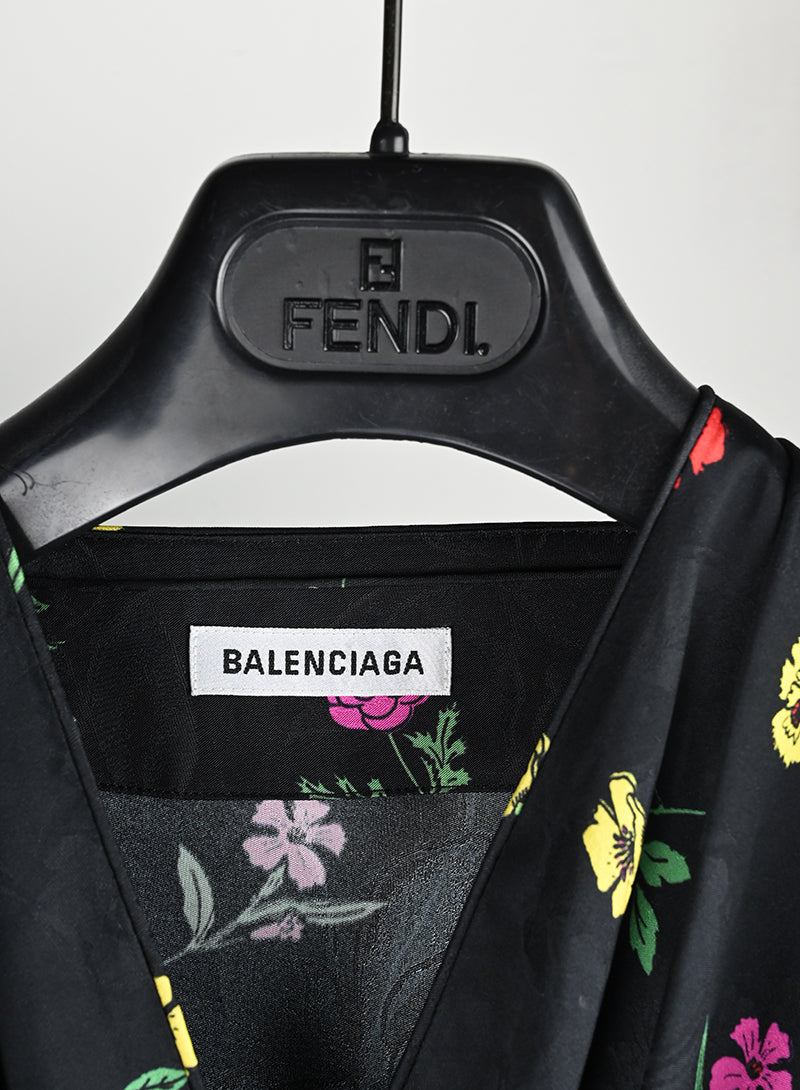 Balenciaga Abito corto con fiorellini - Tg. 38